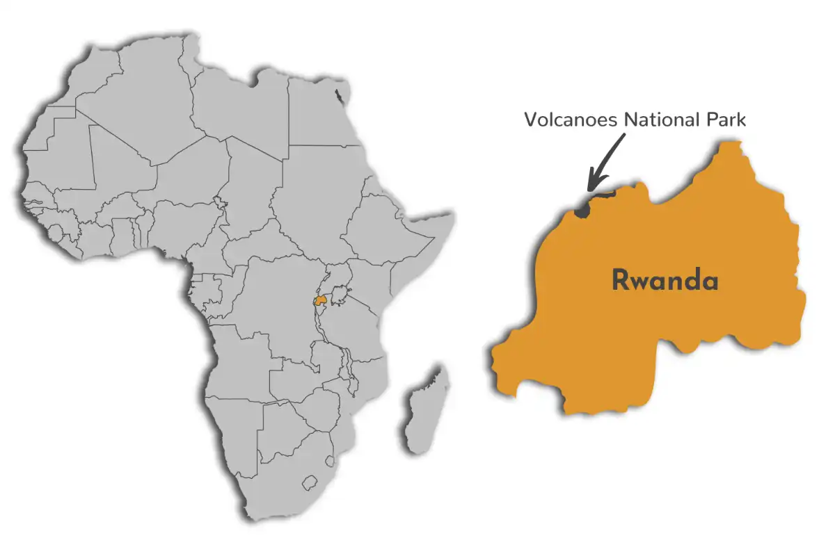 Volcanoes National Park map